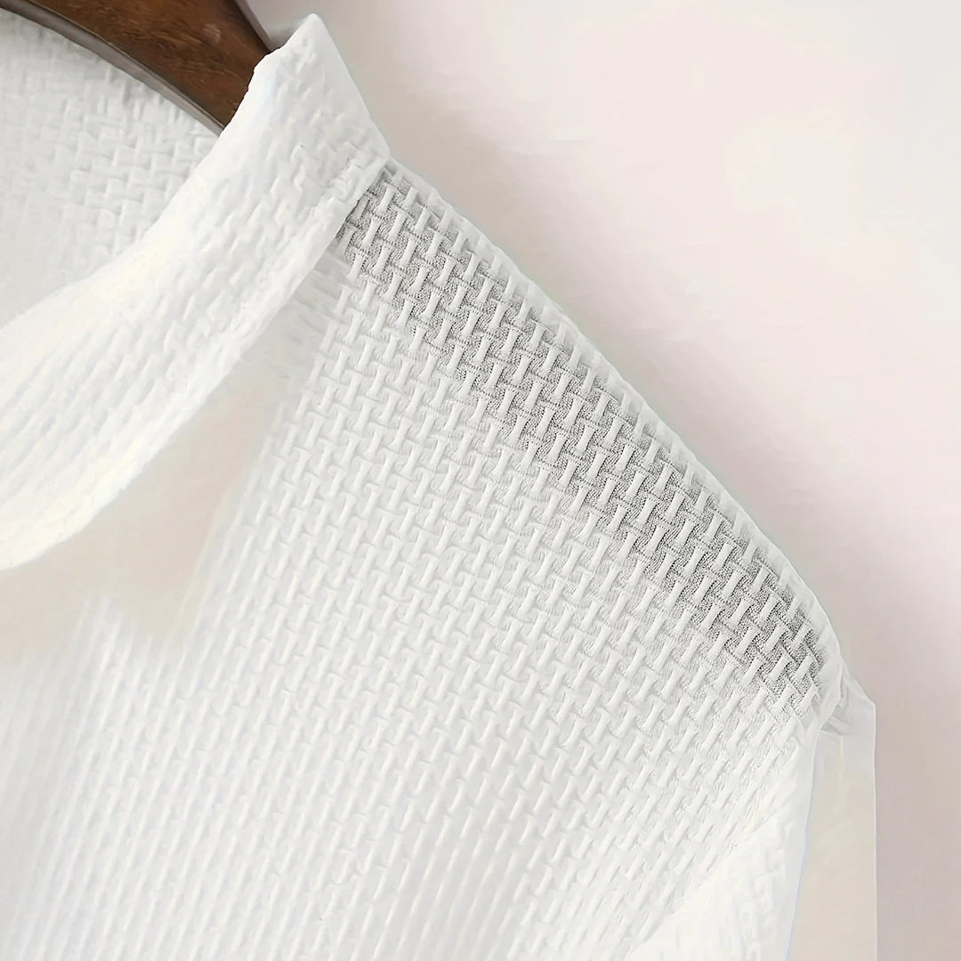 Lusso - Men's Ultra Comfortable Long Sleeve Polo Shirt